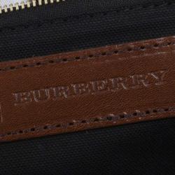 مملوكة مسبقًا Burberry House Check Canvas and Leather Small Gladstone Tote