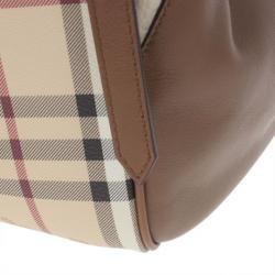 Pre Owned Burberry Haymarket Patchwork Small Canterbury Tote