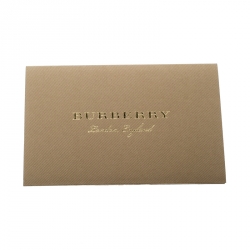 Pre Owned Burberry Neon Yellow Leather Zip Around Wallet