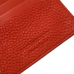 مملوكة مسبقًا Burberry Orange Leather Hastings Bifold Wallet