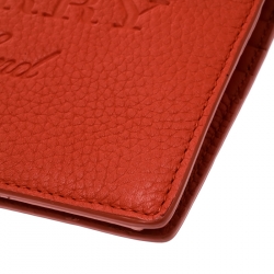 مملوكة مسبقًا Burberry Orange Leather Hastings Bifold Wallet