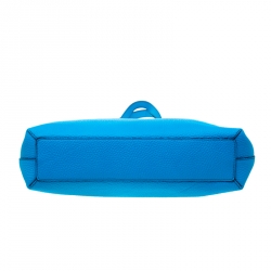 Pre Owned Burberry Neon Blue Leather Remington Shopper Tote