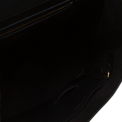 Burberry Black Leather Large DK88 Top Handle Bag