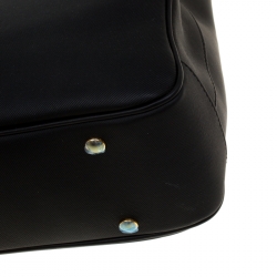 Burberry Black Leather Large DK88 Top Handle Bag