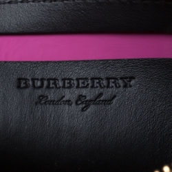 Burberry Multicolor Canvas Medium Duncan Zip Pouch