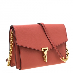 مملوكة مسبقًا Burberry Cinnamon Red Leather Small Macken Crossbody Bag