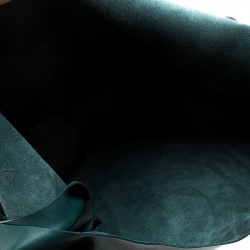 مملوكة مسبقًا Burberry Green Leather Chain Hobo