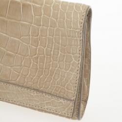 مملوكة مسبقًا Burberry Alligator Clutch Bag