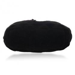 Pre Owned Burberry Brit Medium Cambrose Black Canvas and Leather Hobo