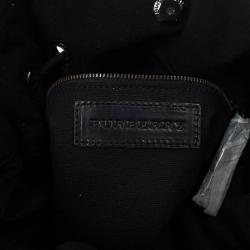 Pre Owned Burberry Brit Medium Cambrose Black Canvas and Leather Hobo