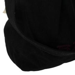 Pre Owned Burberry Brit Medium Cambrose Black Canvas and Leather Hobo