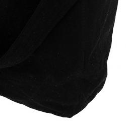 Pre Owned Burberry Brit Medium Cambrose Black Canvas and Leather Hobo