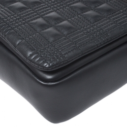 مملوكة مسبقًا Burberry Black Quilted Leather Medium Lola Shoulder Bag