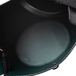 Pre Owned Burberry Black Leather Small Bucket Bag