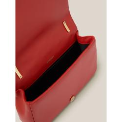 Pre Owned حقيبة كتف بربري "لولا" جلد مبطن أحمر