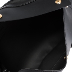 Pre Owned Burberry Black Leather Slim Belt Bag