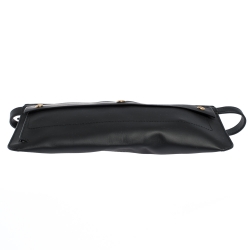 Pre Owned Burberry Black Leather Slim Belt Bag