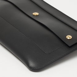 Pre Owned Burberry Black Leather Belt Bag