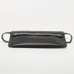 Pre Owned Burberry Black Leather Belt Bag