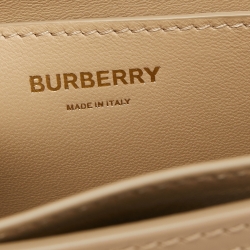Pre Owned Burberry Multicolor TB Monogram Leather Mini Belt Bag