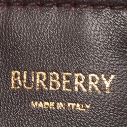 Pre Owned Burberry Ripple IP Check Fabric Mini Shield Sling Bag