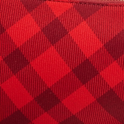 Pre Owned Burberry Ripple IP Check Fabric Mini Shield Sling Bag