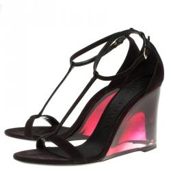 مملوكة مسبقًا صندل بربري برورسوم ليبيرن لوسيت بنعل روكي سويدي بنفسجي مقاس 37.5