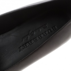 Burberry Black Leather Coledale Tassel Detail Pointed Toe Penny Loafers Size 39