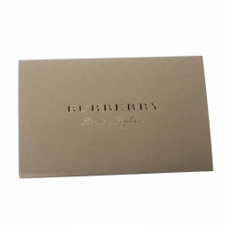 Pre Owned Burberry Navy Blue Leather Kiltie Fringe Eyelet Detail Flat Sandals Size 37