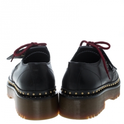 Burberry Two Tone Brogue Leather Bissett Fringe Detail Lace Up Platform Derby Size 40