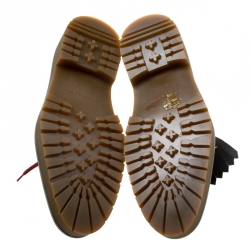 Burberry Two Tone Brogue Leather Bissett Fringe Detail Lace Up Platform Derby Size 41