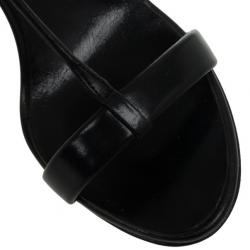 مملوكة مسبقًا Burberry Prorsum Black T Strap Beaded Sandals Size 39