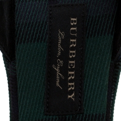 Burberry Green Novacheck Canvas Hans 110 T Strap Sandals Size 39