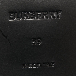 Burberry Black Leather Lace Up Derby Size 39