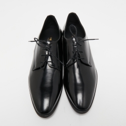 Burberry Black Leather Lace Up Derby Size 39