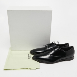 Burberry Black Leather Lace Up Derby Size 39