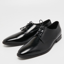 Burberry Black Leather Lace Up Derby Size 39