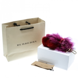 مملوكة مسبقًا دلاية حقائب/ مفاتيح بربري توماس بير بوم بوم بنفسجي/أحمر 