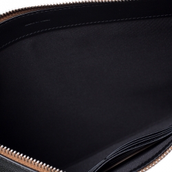 Pre Owned حافظة مستندات بربري جلد سوداء