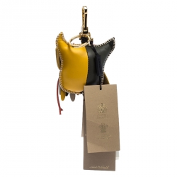 Pre Owned Burberry Mavis The Owl Multicolor Leather Embellished Bag Charm