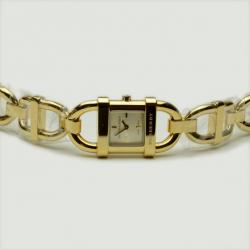 Pre Owned Burberry Gold Plated Stainless Steel Womens Wristwatch 17 MM