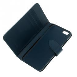 Pre Owned Burberry Teal Blue Leather Iphobe 7 Flip Case