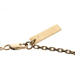 Burberry Check Pattern Engraved & Embossed Multi Tag Necklace