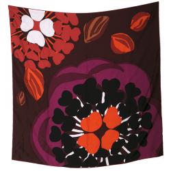 Pre Owned Burberry London Multicolor Floral Printed Silk Square Scarf