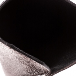 Pre Owned Burberry Dark Burgundy Leather IPhone Case