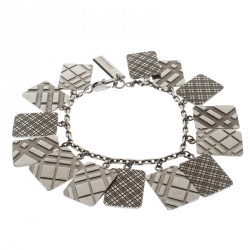 مملوكة مسبقًا قلادة بربري لوحات متعددة منقوشة & محفورة معدن رصاصي اللون