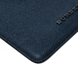 Pre Owned Burberry Blue Leather IPad Mini Case