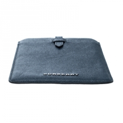 Pre Owned Burberry Blue Leather IPad Mini Case
