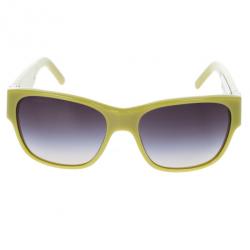 مملوكة مسبقًا Burberry Lime Green Round Sunglasses