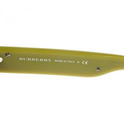 مملوكة مسبقًا Burberry Lime Green Round Sunglasses